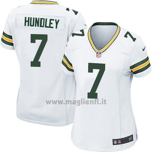 Maglia NFL Game Donna Green Bay Packers Hundley Bianco2